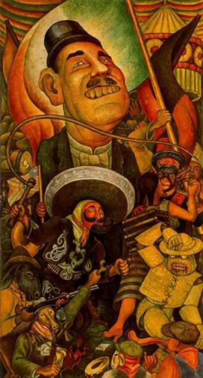 Carnival of Mexican Life, Dictatorship Diego Rivera